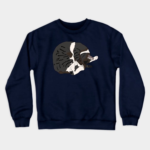 Sleeping cat Crewneck Sweatshirt by Antiope